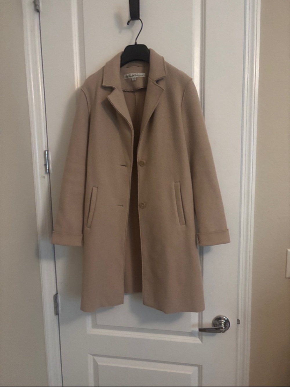 Kenneth Cole New York Camel Wool-Blend Coat